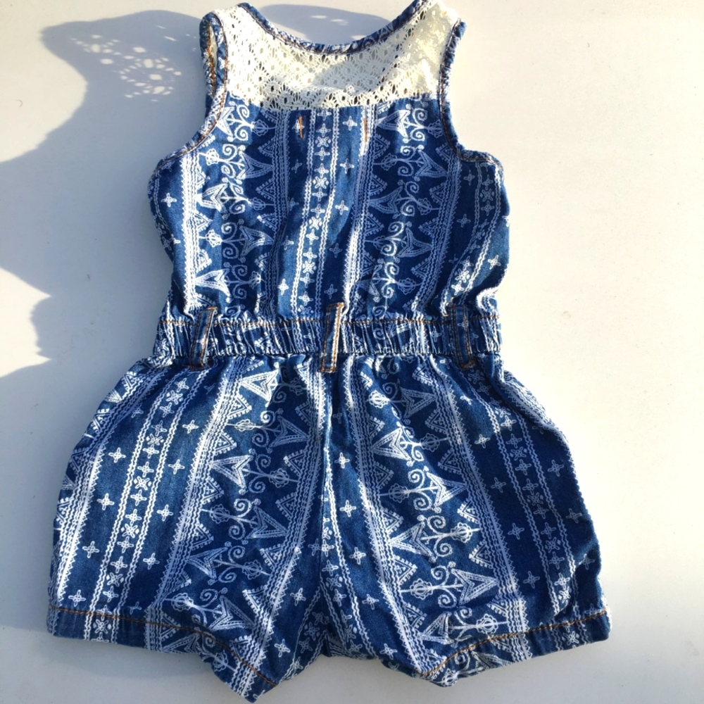 Limited Too Denim Romper Size 18 Months - Picture 2 of 3